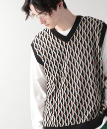 RAGEBLUE | 柄ニットVベスト/264759(ベスト)