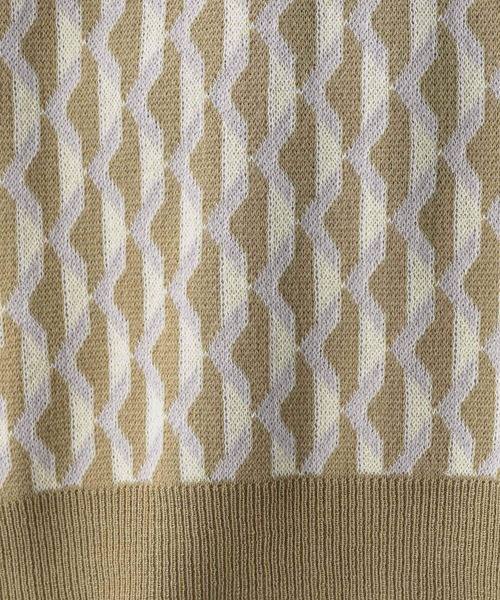 RAGEBLUE（レイジブルー）の「柄ニットVベスト/264759（ベスト・メンズ・ブラック/ベージュ・MEDIUM/LARGE）」の17枚目の写真