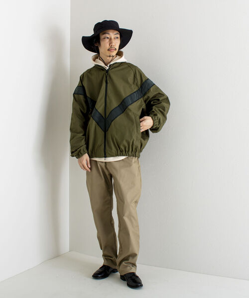 ARMY TWILL(アーミーツイル)の「【ARMY TWILL/アーミーツイル】Plain Weave Blouson プレーンウィーヴ トレーニングジャケット(ブルゾン・メンズ・ブラック/オリーブ・MEDIUM)」の22枚目の写真