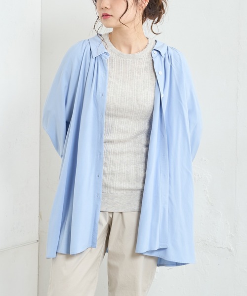 PUAL CE CIN（ピュアルセシン）の「綿針抜きロングスリーブ（Tシャツ/カットソー・レディース・ブラック/グレー/オフホワイト/ミント・FREE）」の12枚目の写真