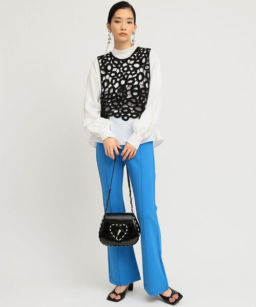 Ray BEAMS(レイビームス)の「HEY!Mrs ROSE × Ray BEAMS / 別注 ハート ポシェット(メッセンジャーバッグ・レディース・レッド/ブラック・ONE SIZE)」の5枚目の写真