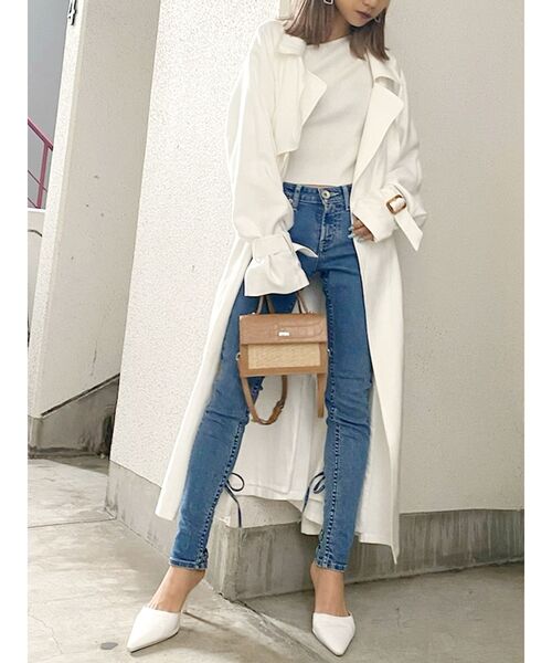 GYDA（ジェイダ）の「LOOSEトレンチコート（トレンチコート・レディース・ベージュ/オフホワイト/イエロー・FREE）」の19枚目の写真