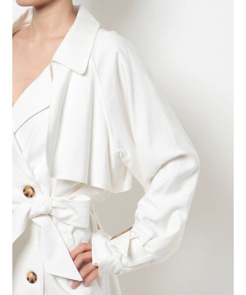 GYDA（ジェイダ）の「LOOSEトレンチコート（トレンチコート・レディース・ベージュ/オフホワイト/イエロー・FREE）」の11枚目の写真