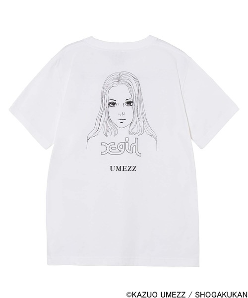 X-girl（エックスガール）の「X-girl × UMEZZ FACE S/S TEE（Tシャツ/カットソー・レディース・ホワイト・LARGE/MEDIUM）」の13枚目の写真