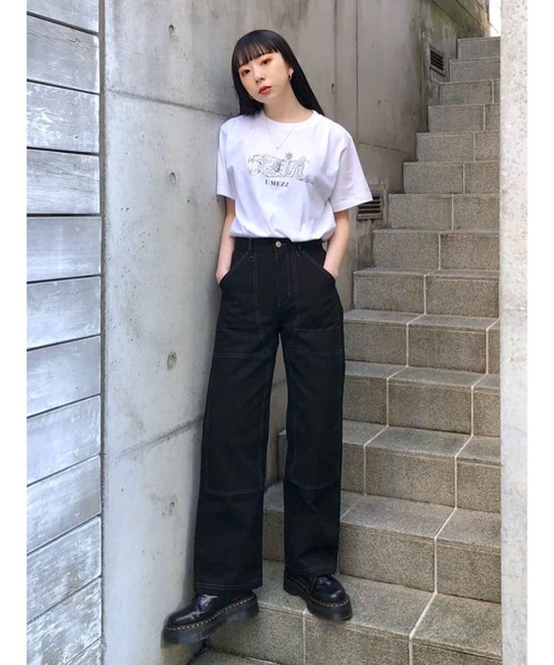 X-girl（エックスガール）の「X-girl × UMEZZ FACE S/S TEE（Tシャツ/カットソー・レディース・ホワイト・LARGE/MEDIUM）」の14枚目の写真