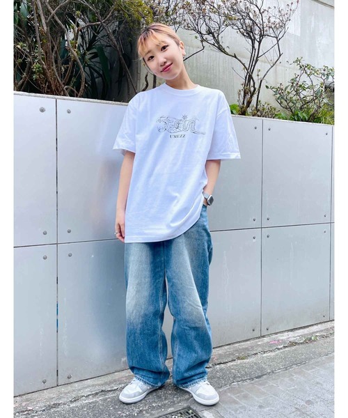 X-girl（エックスガール）の「X-girl × UMEZZ FACE S/S TEE（Tシャツ/カットソー・レディース・ホワイト・LARGE/MEDIUM）」の15枚目の写真