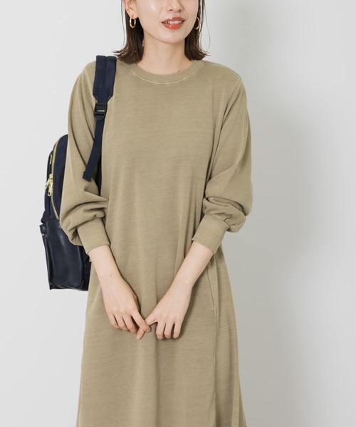 URBAN RESEARCH Sonny Label(アーバンリサーチサニーレーベル)の「ピグメントスェットワンピース(ワンピース・レディース・チャコールグレー/カーキ/ブルー・FREE)」の9枚目の写真