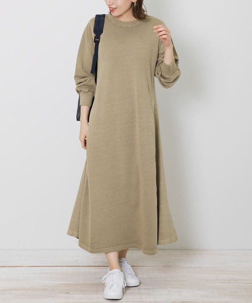 URBAN RESEARCH Sonny Label(アーバンリサーチサニーレーベル)の「ピグメントスェットワンピース(ワンピース・レディース・チャコールグレー/カーキ/ブルー・FREE)」の11枚目の写真