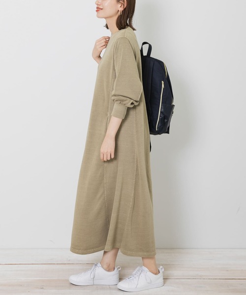 URBAN RESEARCH Sonny Label(アーバンリサーチサニーレーベル)の「ピグメントスェットワンピース(ワンピース・レディース・チャコールグレー/カーキ/ブルー・FREE)」の12枚目の写真