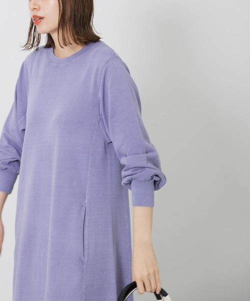 URBAN RESEARCH Sonny Label(アーバンリサーチサニーレーベル)の「ピグメントスェットワンピース(ワンピース・レディース・チャコールグレー/カーキ/ブルー・FREE)」の5枚目の写真