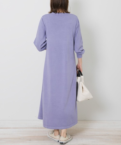 URBAN RESEARCH Sonny Label(アーバンリサーチサニーレーベル)の「ピグメントスェットワンピース(ワンピース・レディース・チャコールグレー/カーキ/ブルー・FREE)」の8枚目の写真