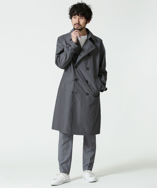 NANO universe（ナノユニバース）の「T/Cラグランダブルトレンチコート