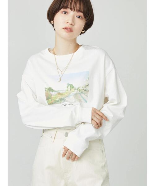 AMERICAN HOLIC(アメリカンホリック)の「フォト転写カットプルオーバー(Tシャツ/カットソー・レディース・B/A・L/M)」の3枚目の写真