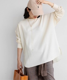 TCワッフルオーバーサイズロングスリーブTシャツ◆