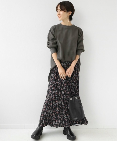 JOURNAL STANDARD relume（ジャーナルスタンダード　レリューム）の「TCワッフルオーバーサイズロングスリーブTシャツ◆（Tシャツ/カットソー・レディース・チャコールグレー/オートミール/ベージュ系その他・FREE）」の4枚目の写真