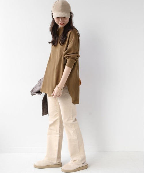 JOURNAL STANDARD relume（ジャーナルスタンダード　レリューム）の「TCワッフルオーバーサイズロングスリーブTシャツ◆（Tシャツ/カットソー・レディース・チャコールグレー/オートミール/ベージュ系その他・FREE）」の7枚目の写真