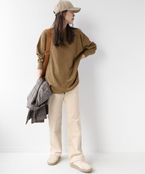 JOURNAL STANDARD relume（ジャーナルスタンダード　レリューム）の「TCワッフルオーバーサイズロングスリーブTシャツ◆（Tシャツ/カットソー・レディース・チャコールグレー/オートミール/ベージュ系その他・FREE）」の12枚目の写真