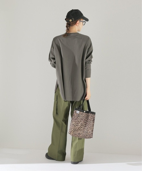 JOURNAL STANDARD relume（ジャーナルスタンダード　レリューム）の「TCワッフルオーバーサイズロングスリーブTシャツ◆（Tシャツ/カットソー・レディース・チャコールグレー/オートミール/ベージュ系その他・FREE）」の5枚目の写真