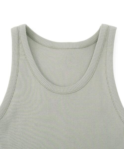 UNTITLED（アンタイトル）の「◆【steady掲載】アメリカンスリーブタンクトップ＜洗える＞（タンクトップ・レディース・ブラック/オフホワイト/サンドベージュ・02）」の6枚目の写真