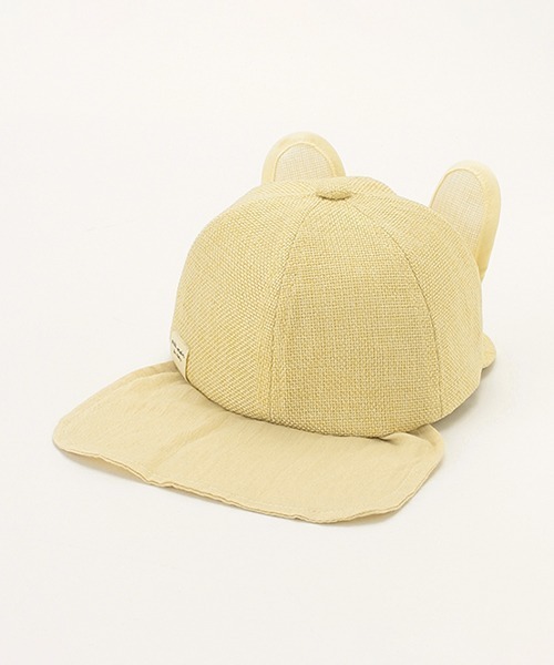 petit main（プティマイン）の「耳つきキャップ（キャップ・キッズ・アイボリー/ベージュ・48cm/46cm）」の5枚目の写真