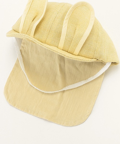 petit main（プティマイン）の「耳つきキャップ（キャップ・キッズ・アイボリー/ベージュ・48cm/46cm）」の9枚目の写真