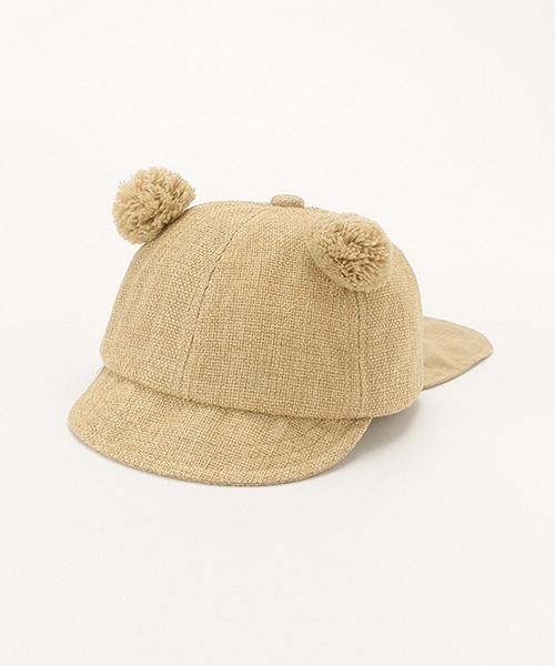 petit main（プティマイン）の「耳つきキャップ（キャップ・キッズ・アイボリー/ベージュ・48cm/46cm）」の16枚目の写真