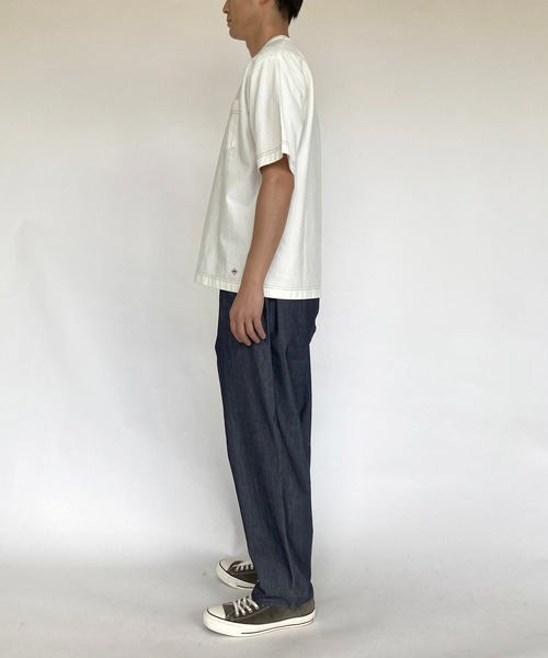 BROOKLYN OVERALL（ブルックリンオーバーオール）の「2タックパンツ（デニムパンツ・メンズ・ネイビー・MEDIUM/LARGE）」の10枚目の写真