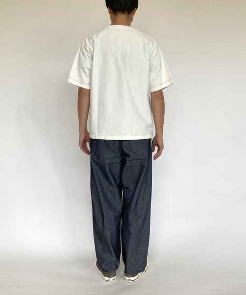 BROOKLYN OVERALL（ブルックリンオーバーオール）の「2タックパンツ（デニムパンツ・メンズ・ネイビー・MEDIUM/LARGE）」の11枚目の写真