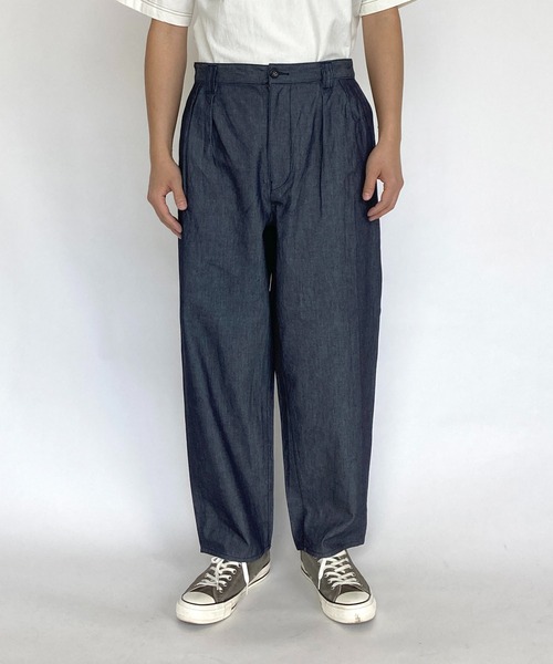BROOKLYN OVERALL（ブルックリンオーバーオール）の「2タックパンツ（デニムパンツ・メンズ・ネイビー・MEDIUM/LARGE）」の12枚目の写真