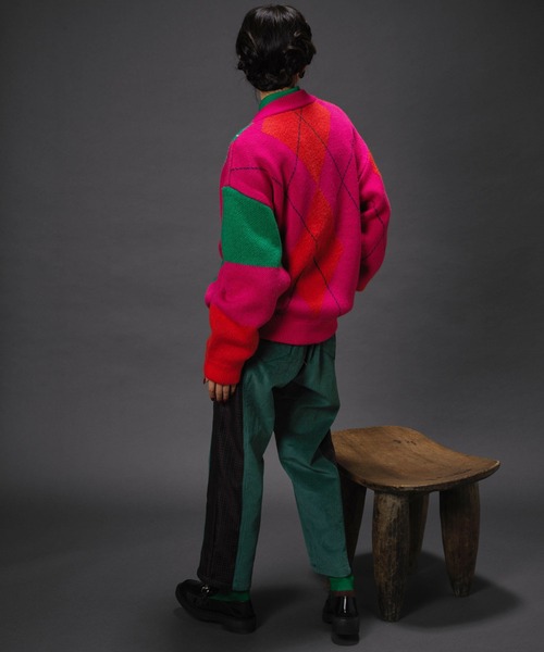 ear PAPILLONNER（イアパピヨネ）の「"SUM1 STYLE（スミ スタイル）" 切り替えパンツ（その他パンツ・レディース・スカイブルー/ブラック/ホワイト/グリーン/ブラック系その他/ブルー・FREE）」の8枚目の写真