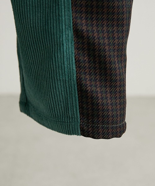 ear PAPILLONNER（イアパピヨネ）の「"SUM1 STYLE（スミ スタイル）" 切り替えパンツ（その他パンツ・レディース・スカイブルー/ブラック/ホワイト/グリーン/ブラック系その他/ブルー・FREE）」の16枚目の写真