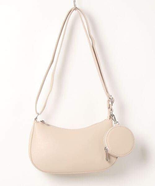 Right-on（ライトオン）の「【HONEYSUCKLE ROSE】コインケース付きショルダー（ショルダーバッグ・レディース・ブラック/オフホワイト・フリー）」の2枚目の写真