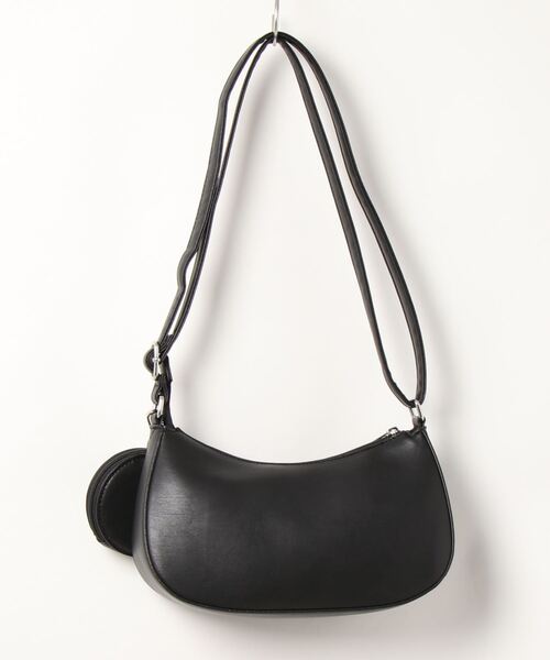 Right-on（ライトオン）の「【HONEYSUCKLE ROSE】コインケース付きショルダー（ショルダーバッグ・レディース・ブラック/オフホワイト・フリー）」の3枚目の写真