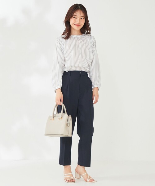 ANY SIS（エニィスィス）の「【セットアップ可】リネンライクポリエステル パンツ（その他パンツ・レディース・黄土色系/ネイビー系/ベージュ系/ライトグレー系・3/2/1）」の13枚目の写真