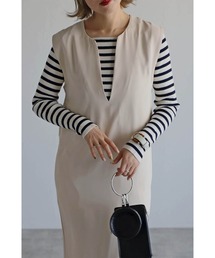 Bonjour Sagan（ボンジュールサガン）の「ディープVネックワンピース（ワンピース）」