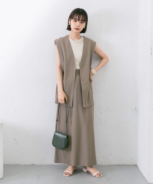 KBF（ケイビーエフ）の「セパレートベストワンピース（ワンピース・レディース・ブラック/モカ/ベージュ・ONE）」の14枚目の写真