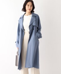 OPAQUE.CLIP | LENZING(TM)ECOVERO(TM)繊維混ツイル トレンチコート(トレンチコート)