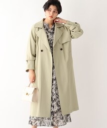 OPAQUE.CLIP | LENZING(TM)ECOVERO(TM)繊維混ツイル トレンチコート(トレンチコート)