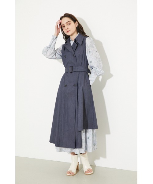 rienda(リエンダ)の「3WAYトレンチコート(トレンチコート・レディース・ライトグレー/アイボリー/ダークブルー・SMALL/MEDIUM)」の10枚目の写真