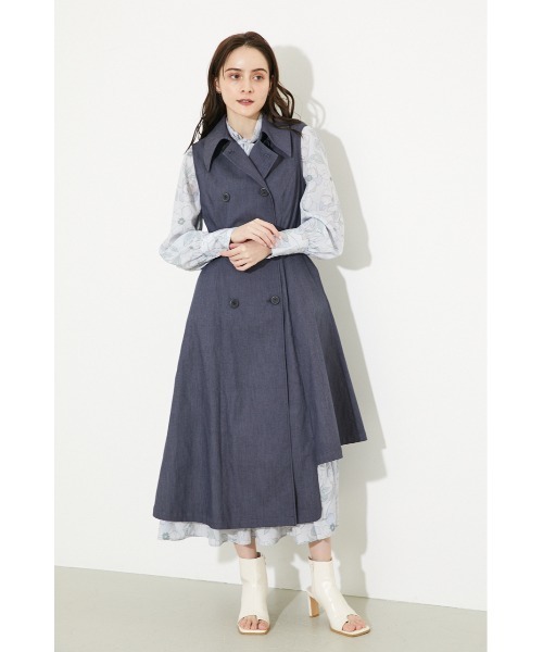 rienda(リエンダ)の「3WAYトレンチコート(トレンチコート・レディース・ライトグレー/アイボリー/ダークブルー・SMALL/MEDIUM)」の11枚目の写真