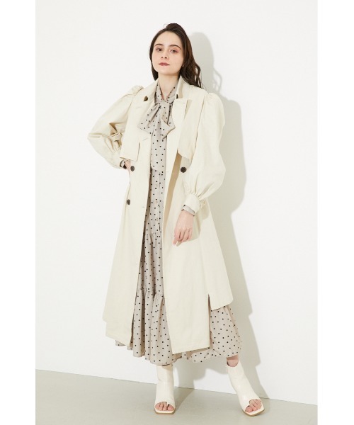 rienda(リエンダ)の「3WAYトレンチコート(トレンチコート・レディース・ライトグレー/アイボリー/ダークブルー・SMALL/MEDIUM)」の19枚目の写真