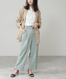 N.（N. Natural Beauty Basic） | バイカラーラインストレートパンツ(その他パンツ)