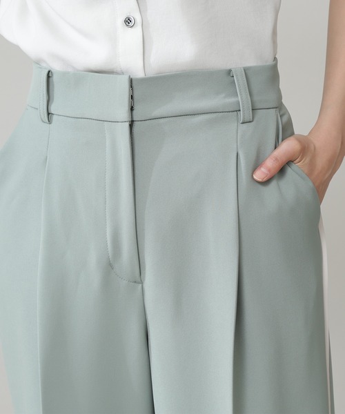 N.(N. Natural Beauty Basic)(エヌエヌナチュラルビューティーベーシック)の「バイカラーラインストレートパンツ(その他パンツ・レディース・ホワイト/グレー/ライトグリーン・MEDIUM)」の16枚目の写真