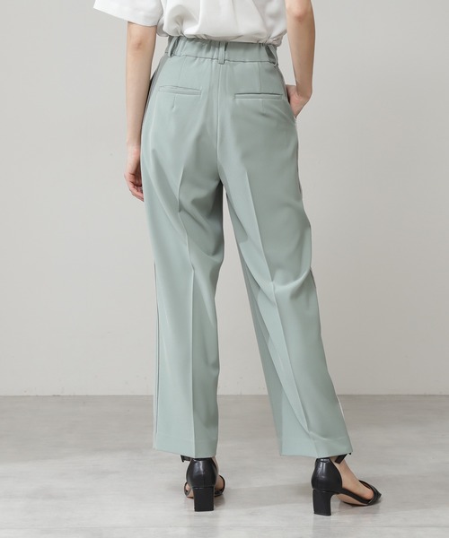 N.(N. Natural Beauty Basic)(エヌエヌナチュラルビューティーベーシック)の「バイカラーラインストレートパンツ(その他パンツ・レディース・ホワイト/グレー/ライトグリーン・MEDIUM)」の14枚目の写真