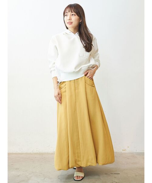 COTORICA(コトリカ)の「カラーバルーンスカート(スカート・レディース・ベージュ/イエロー/ブルー・SMALL/MEDIUM)」の12枚目の写真