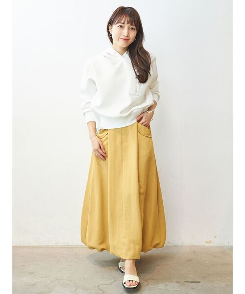 COTORICA(コトリカ)の「カラーバルーンスカート(スカート・レディース・ベージュ/イエロー/ブルー・SMALL/MEDIUM)」の11枚目の写真