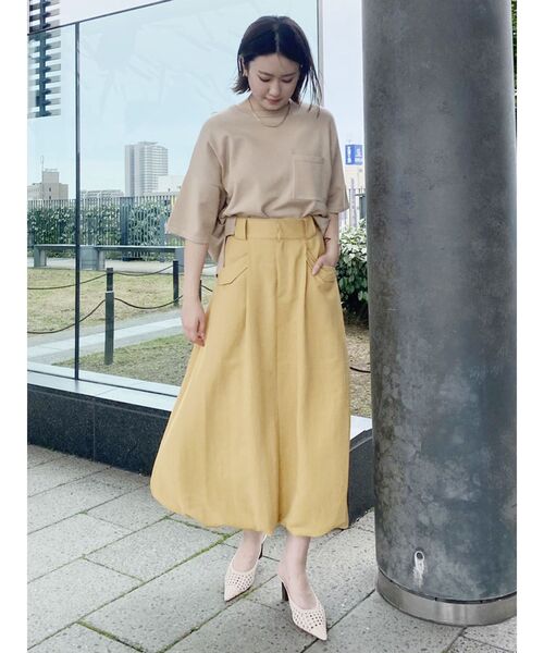 COTORICA(コトリカ)の「カラーバルーンスカート(スカート・レディース・ベージュ/イエロー/ブルー・SMALL/MEDIUM)」の9枚目の写真
