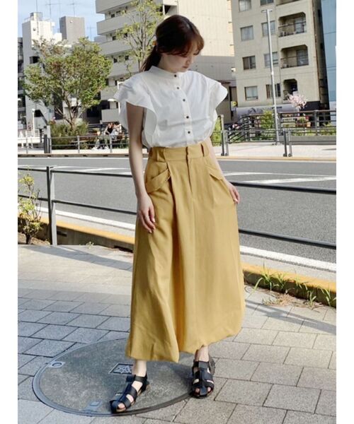 COTORICA(コトリカ)の「カラーバルーンスカート(スカート・レディース・ベージュ/イエロー/ブルー・SMALL/MEDIUM)」の5枚目の写真