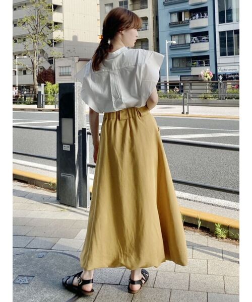 COTORICA(コトリカ)の「カラーバルーンスカート(スカート・レディース・ベージュ/イエロー/ブルー・SMALL/MEDIUM)」の4枚目の写真