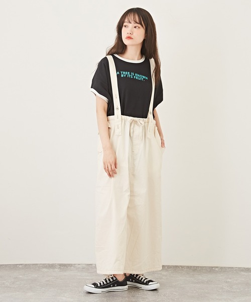 CUBE SUGAR（キューブシュガー）の「速乾ドライMVSドルマンスリーブロゴリンガーTシャツ（Tシャツ/カットソー・レディース・サーモンピンク/ブルー/ブラック/ホワイト・M）」の10枚目の写真